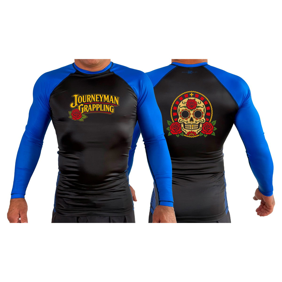 Journeyman Grappling All Black Ranked Long Sleeve Rash Guards #8011 G