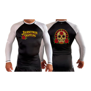 Journeyman Grappling All Black Ranked Long Sleeve Rash Guards #8011 G
