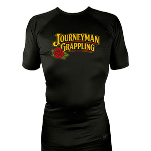 Journeyman Grappling All Black Rash Guards Short Sleeves #8011 G