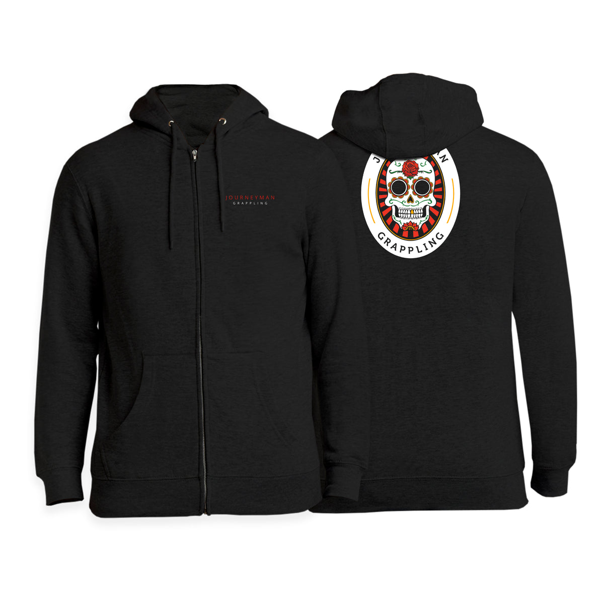 Journeyman Grappling Academy Zip-Up Hoodies #8011 D