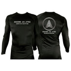 Ascend Jiu Jitsu All Black Custom Rash Guards Long Sleeves #8012 D