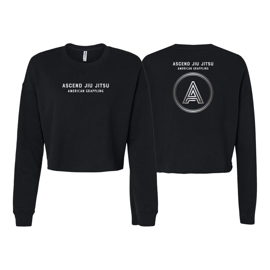 Ascend Jiu Jitsu Women's Cropped Crewneck Sweatshirt #8012 A