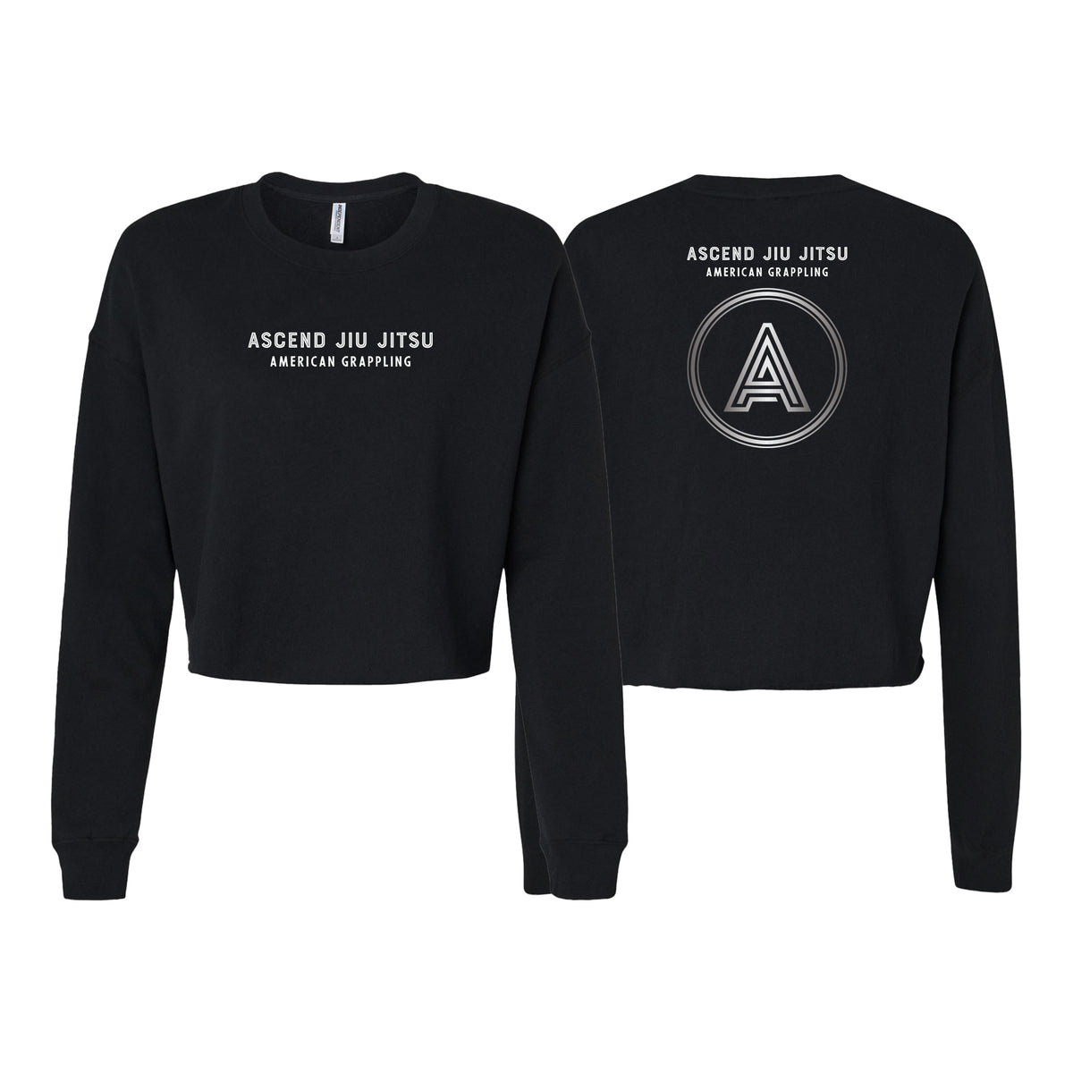 Ascend Jiu Jitsu Women's Cropped Crewneck Sweatshirt #8012 A