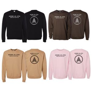 Ascend Jiu Jitsu Academy Crewneck Sweatshirt #8012 A