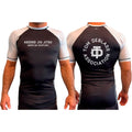Ascend Jiu-Jitsu All Black Ranked Short Sleeve Rash Guards #8012 C