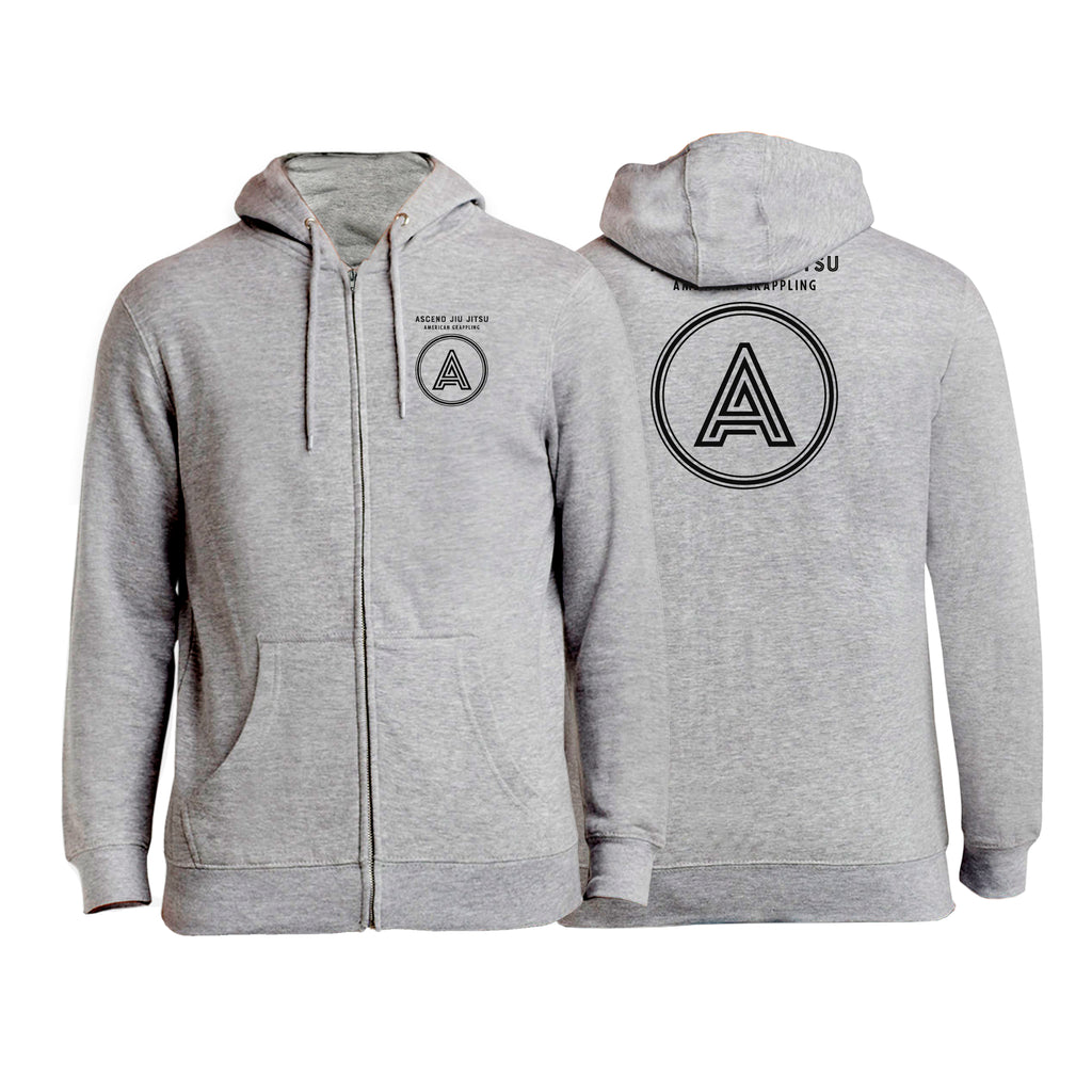Ascend Jiu Jitsu Academy Zip-Up Hoodies #8012 B
