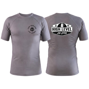 High Level JJ Gray Custom Rash Guards Short Sleeve #8013 A