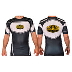 High Level JJ Academy Rash Guards Black/White #8013 B