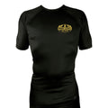 High Level JJ All Black Custom Rash Guards Short Sleeves #8013 B