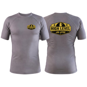 High Level JJ Gray Custom Rash Guards Short Sleeve #8013 B