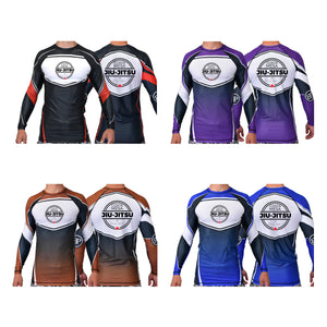 Costa Mesa Jiu Jitsu Academy Ranked Long Sleeve Rash Guards #8014