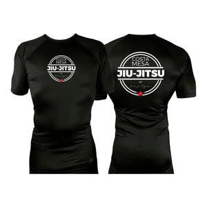 Costa Mesa Jiu Jitsu All Black Custom Rash Guards Short Sleeves #8014