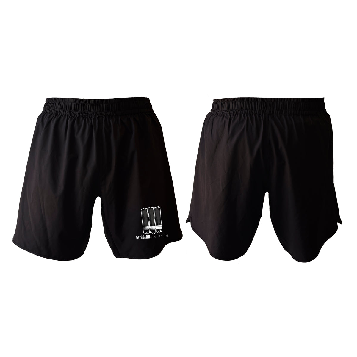 Mission JJ All Black Custom Shorts 2.0 #8016