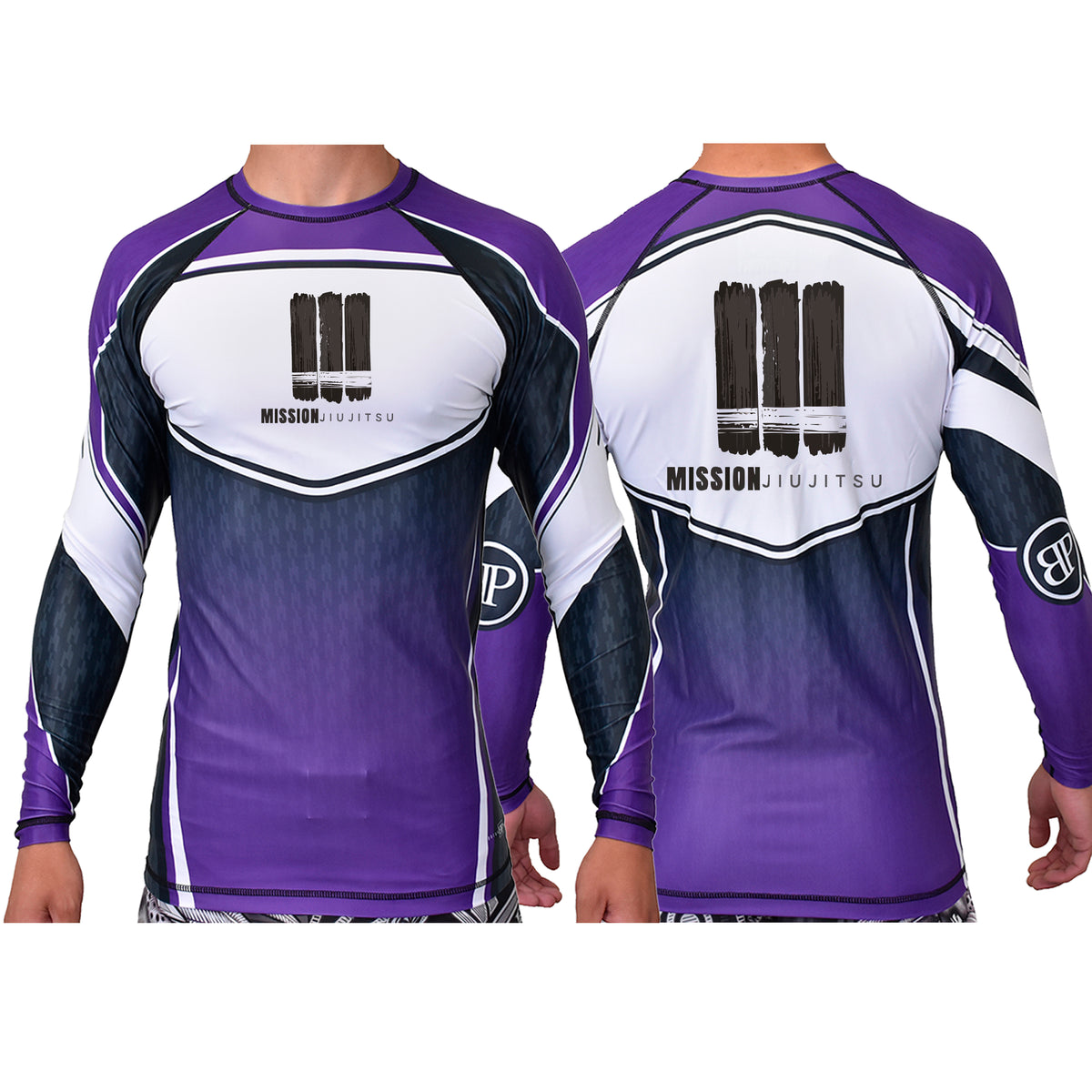 Mission JJ Academy Ranked Long Sleeve Rash Guards #8016