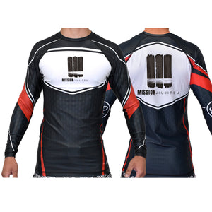 Mission JJ Academy Ranked Long Sleeve Rash Guards #8016