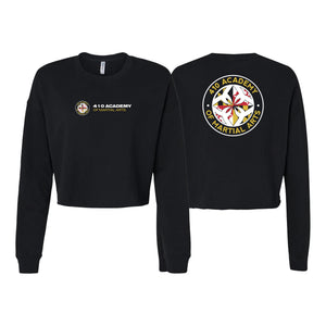410 Academy of Martial Arts Women's Cropped Crewneck Sweatshirt #8017 A