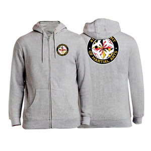 410 Academy of Martial Arts Academy Zip-Up Hoodies #8017 B