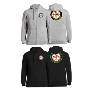 410 Academy of Martial Arts Academy Zip-Up Hoodies #8017 B