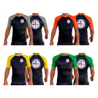 410 Academy of Martial Arts All Black Ranked Short Sleeve Rash Guards #8017 C