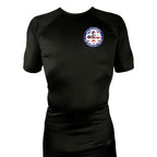 410 Academy of Martial Arts All Black Rash Guards Short Sleeves #8017 C