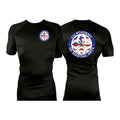 410 Academy of Martial Arts All Black Rash Guards Short Sleeves #8017 C