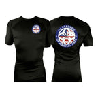 410 Academy of Martial Arts All Black Rash Guards Short Sleeves #8017 C