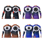 Twisted Kraken Jiu Jitsu Academy Ranked Long Sleeve Rash Guards #8019