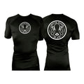 Twisted Kraken Jiu Jitsu All Black Custom Rash Guards Short Sleeves #8019