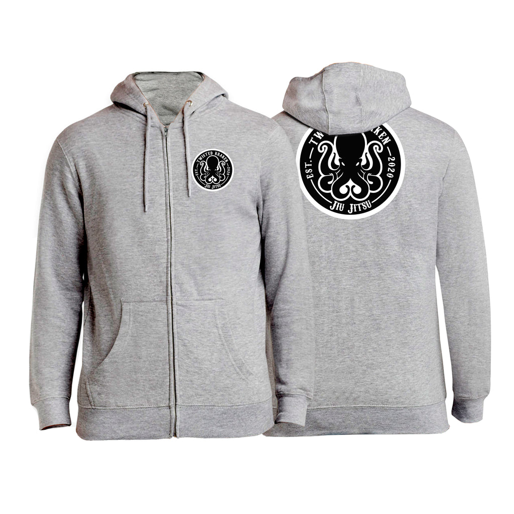 Twisted Kraken Jiu Jitsu Academy Zip Up Hoodies #8019 B