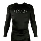 Espiritu Jiu Jitsu All Black Custom Rash Guards Long Sleeves #8020 C
