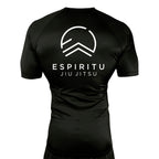 Espiritu Jiu Jitsu All Black Custom Rash Guards Short Sleeves #8020 C