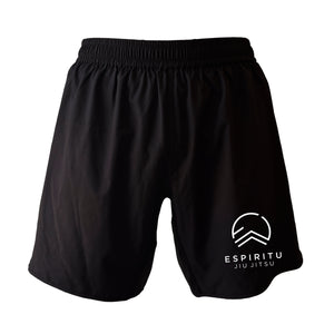 Espiritu Jiu Jitsu All Black Custom Shorts 2.0 #8020 C