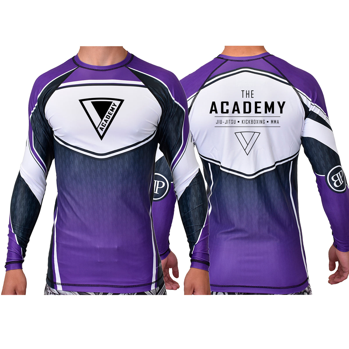 The Academy of Jiu Jitsu Academy Ranked Long Sleeve Rash Guards #8021