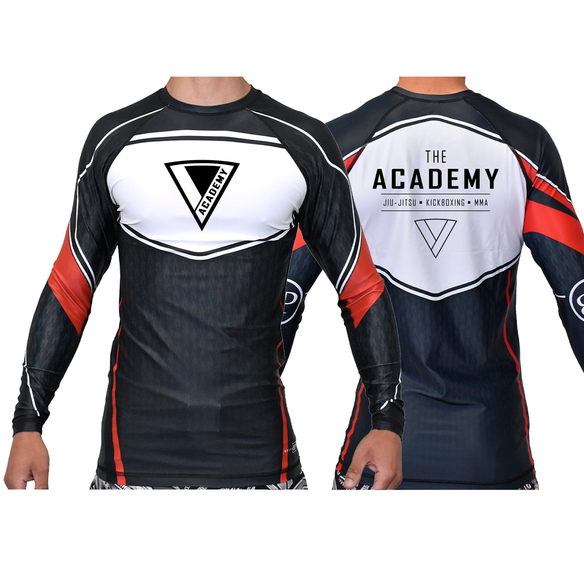 The Academy of Jiu Jitsu Academy Ranked Long Sleeve Rash Guards #8021