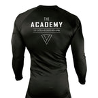 The Academy of Jiu Jitsu All Black Custom Rash Guards Long Sleeves #8021