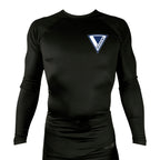 The Academy of Jiu Jitsu All Black Custom Rash Guards Long Sleeves #8021