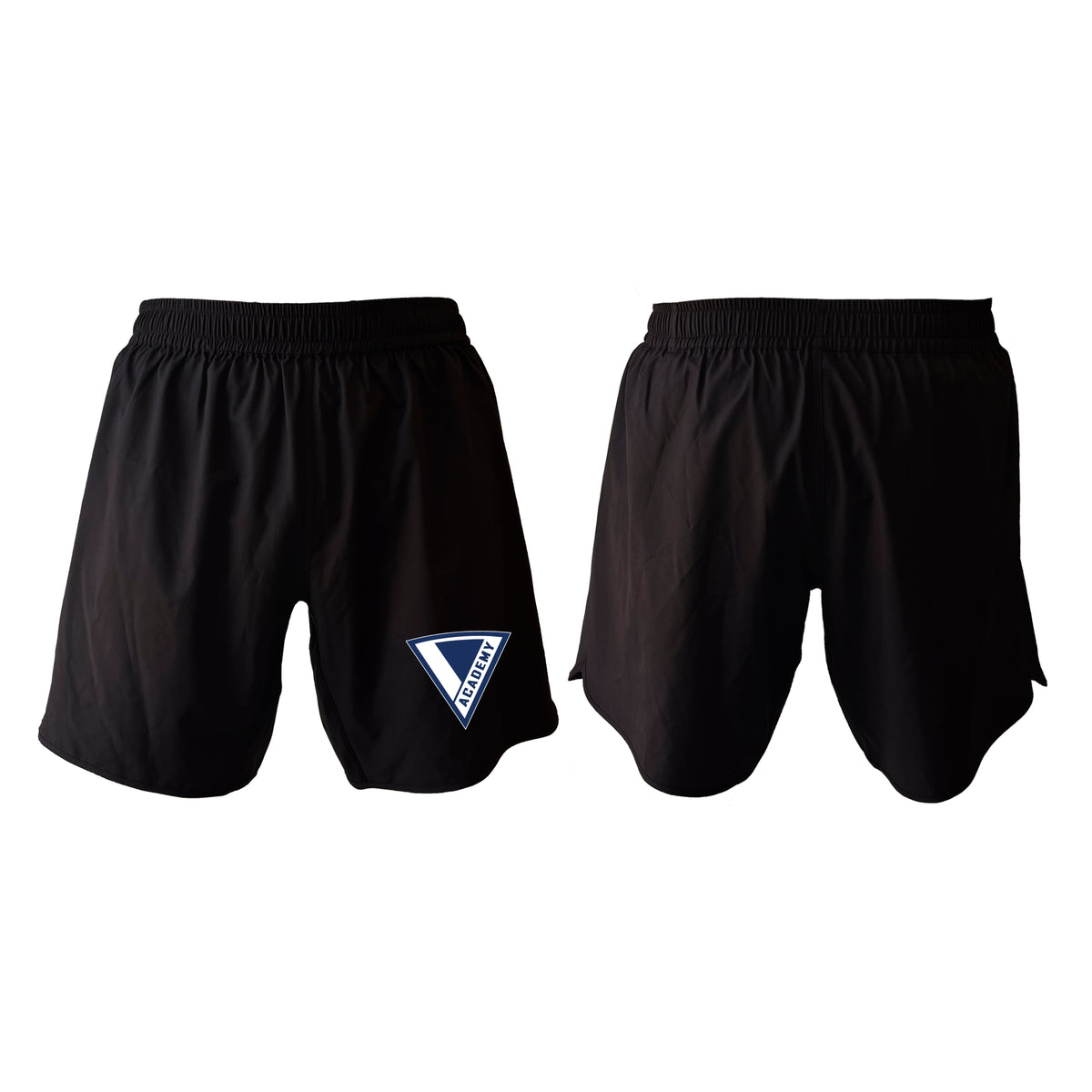 The Academy of Jiu Jitsu All Black Custom Shorts 2.0 #8021