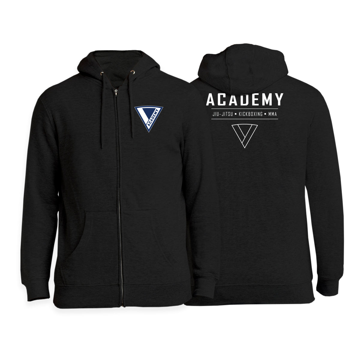 The Academy of Jiu Jitsu Academy Zip Up Hoodies #8021 A