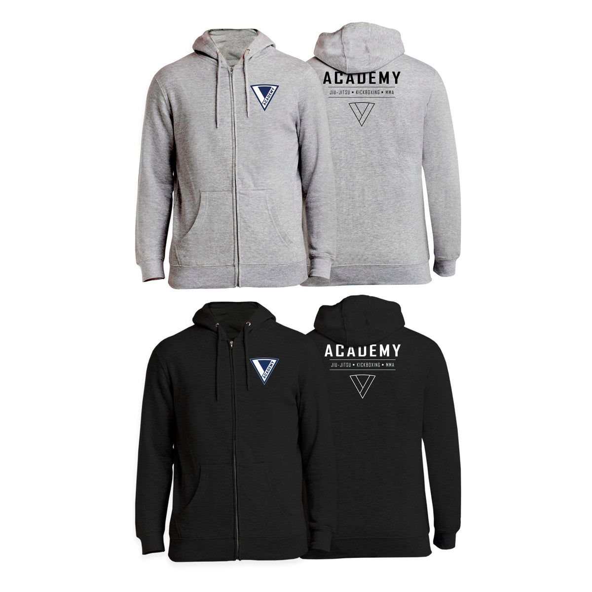 The Academy of Jiu Jitsu Academy Zip Up Hoodies #8021 A