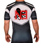 New Era Jiu Jitsu Academy Rash Guards Black/White #8022 B