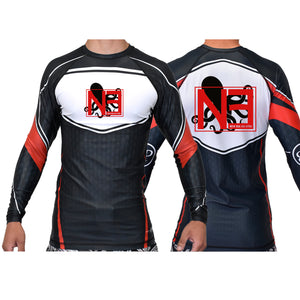New Era Jiu Jitsu Academy Ranked Long Sleeve Rash Guards #8022 B