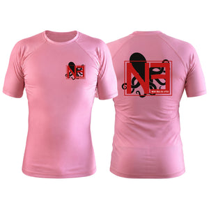 New Era Jiu Jitsu Pink Custom Rash Guards Short Sleeve #8022 B