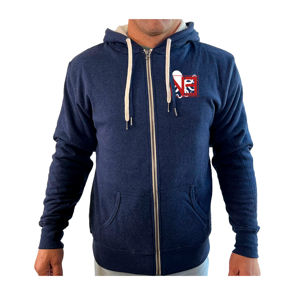 New Era Jiu Jitsu Academy Sherpa Lined Zip-Up Hoodie #8022 B