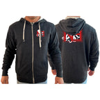 New Era Jiu Jitsu Academy Sherpa Lined Zip-Up Hoodie #8022 B