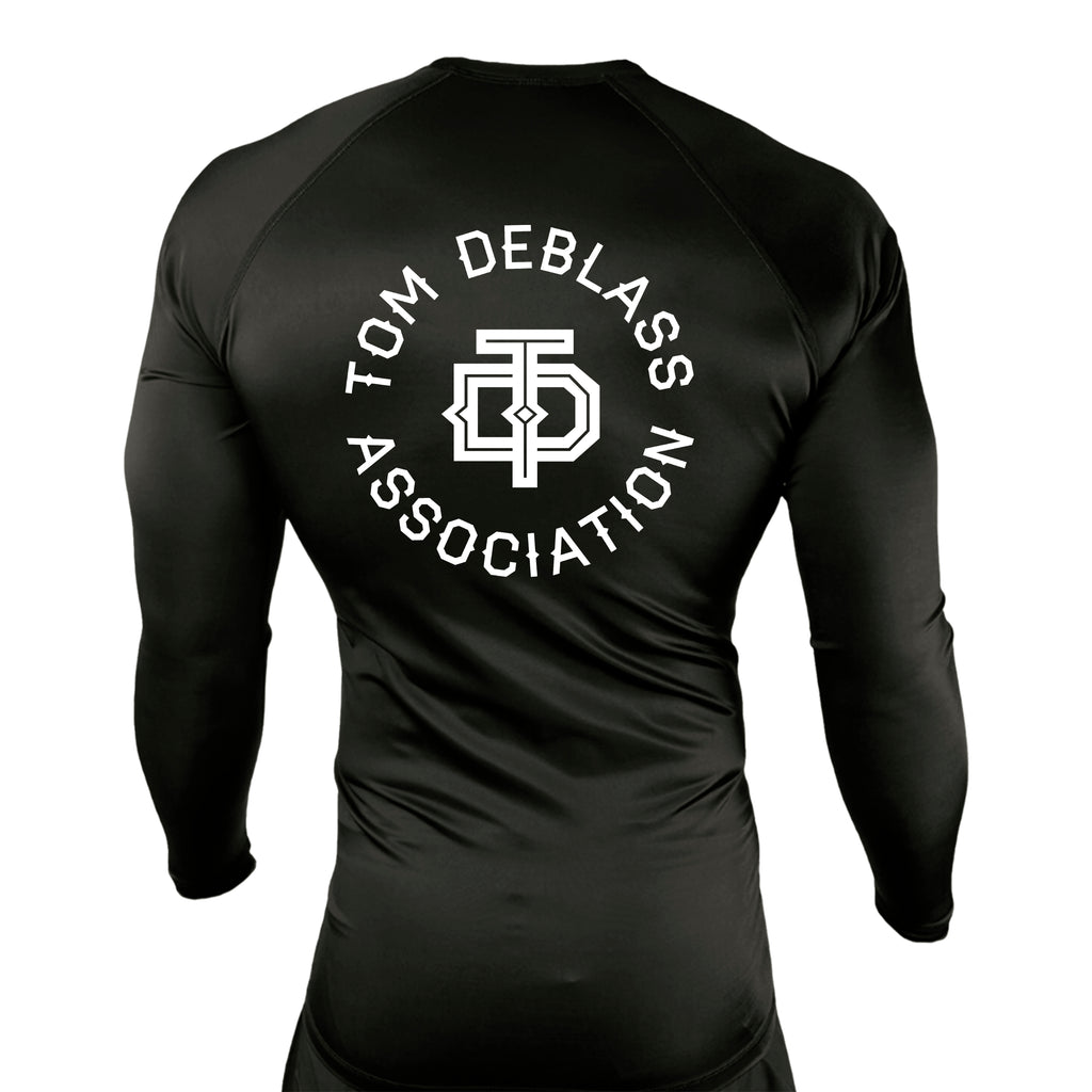 New Era Jiu Jitsu All Black Custom Rash Guards Long Sleeves #8022 C