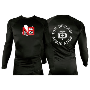 New Era Jiu Jitsu All Black Custom Rash Guards Long Sleeves #8022 C