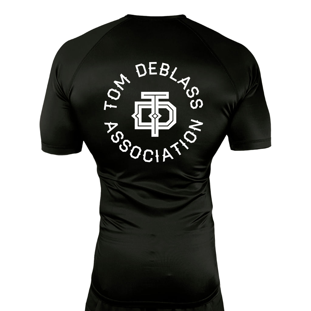 New Era Jiu Jitsu All Black Custom Rash Guards Short Sleeves #8022 C
