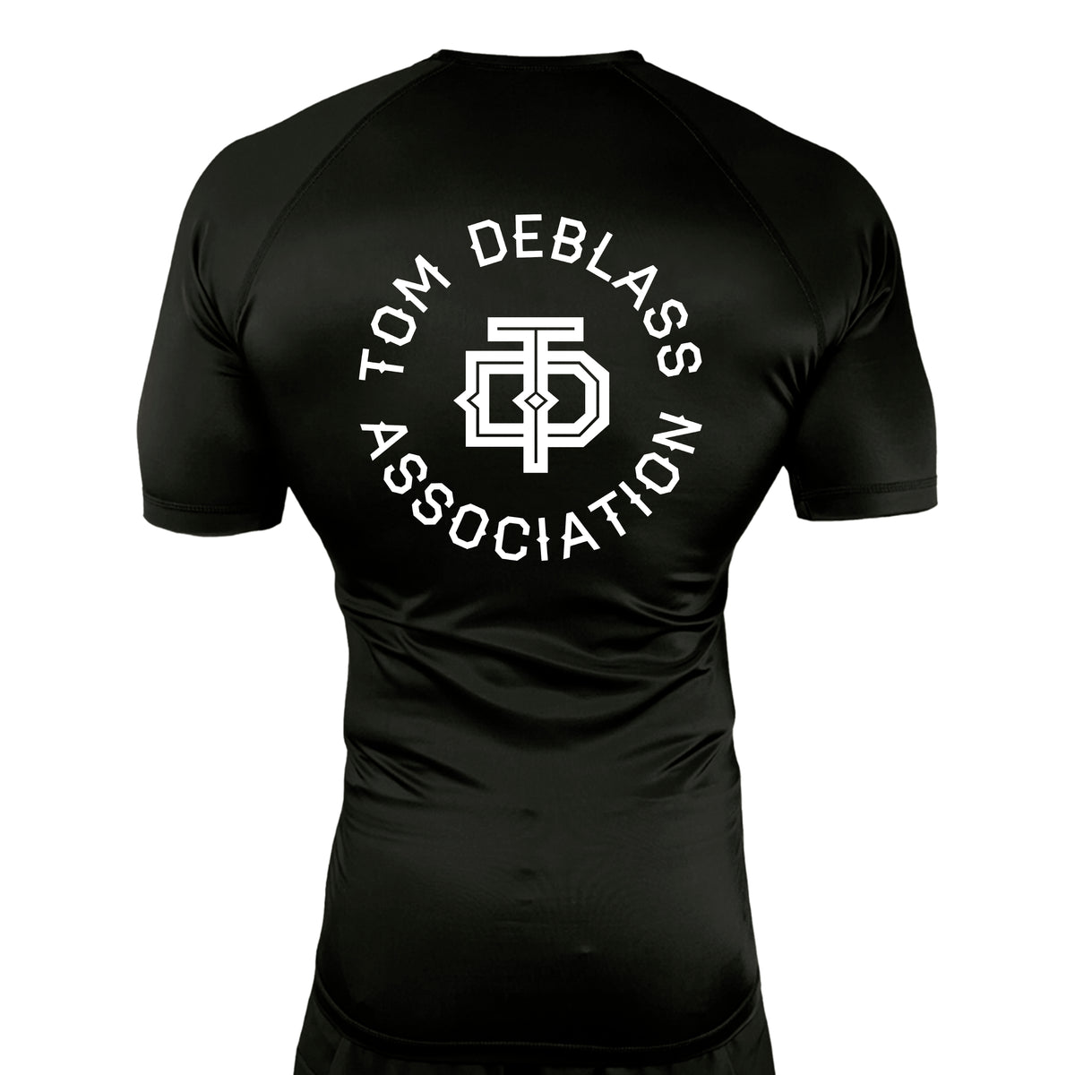 New Era Jiu Jitsu All Black Custom Rash Guards Short Sleeves #8022 C