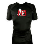 New Era Jiu Jitsu All Black Custom Rash Guards Short Sleeves #8022 C