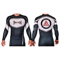 Inversion Jiu Jitsu Academy Rash Guards Black/White #8023